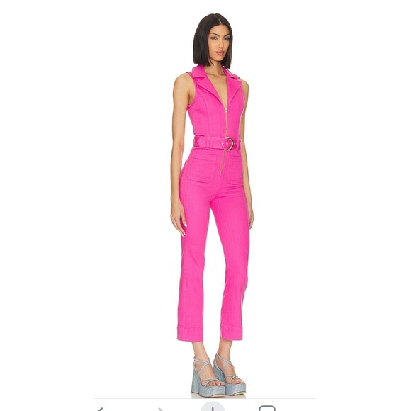 Show Me Your MuMu Pants - Show Me Your Mumu Cropped Jumpsuit Small